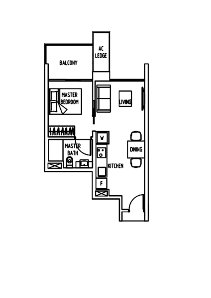 The Lakefront Residences, 48 Lakeside Drive, 1 Bedroom, 495 sqft, Condominium For Rent, by Dennis Wee, 500173355 - PropertyGuru.com.sg