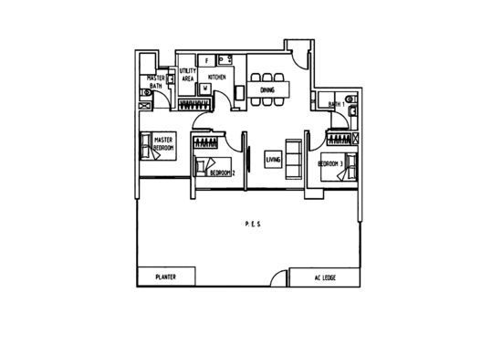 The Lakefront Residences - Floor Plan