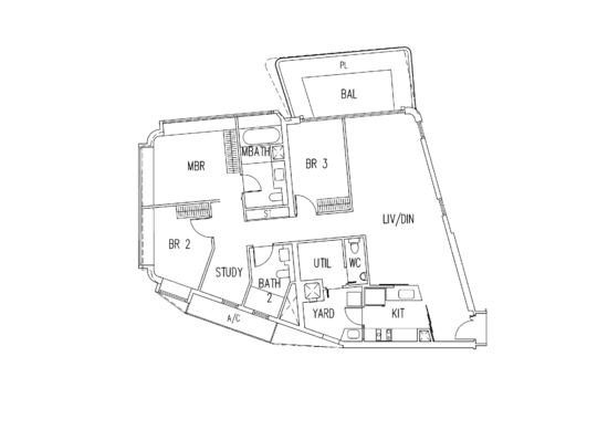 d'Leedon (Former Farrer Court) - Floor Plan