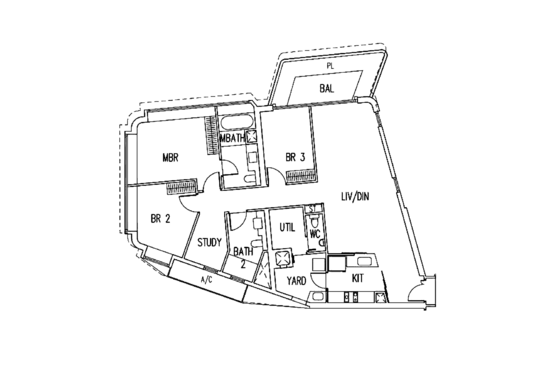 d'Leedon (Former Farrer Court) - Floor Plan