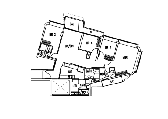d'Leedon (Former Farrer Court) - Floor Plan
