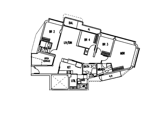 d'Leedon (Former Farrer Court) - Floor Plan