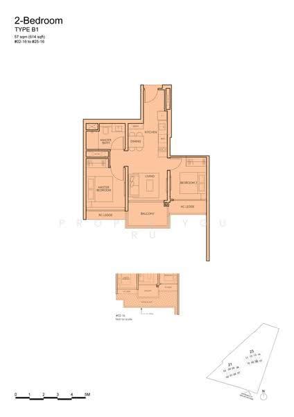 AMO Residence, 21 Ang Mo Kio Rise, Ang Mo Kio / Bishan / Thomson, 2 Bedrooms, 614 sqft, Condominium For Sale, by JAY PECK, 60208818 - 2D - PropertyGuru.com.sg