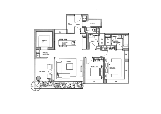 Centennia Suites - Floor Plan