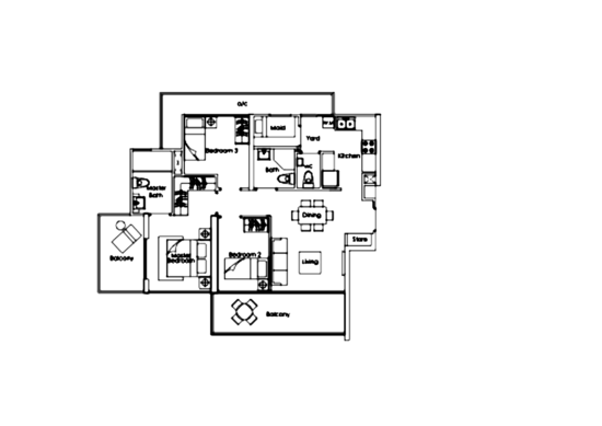 SkySuites 17 - Floor Plan
