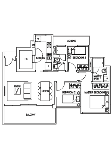 Hedges Park Condominium - Floor Plan