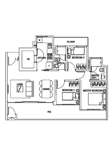 Hedges Park Condominium - Floor Plan
