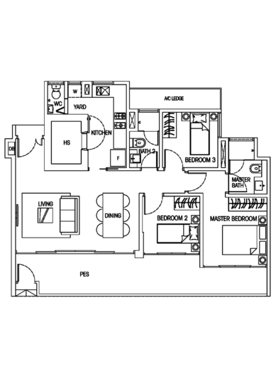 Hedges Park Condominium - Floor Plan