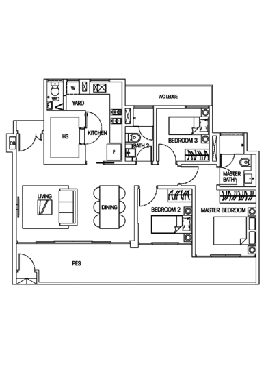 Hedges Park Condominium - Floor Plan