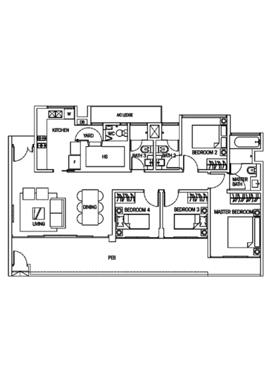 Hedges Park Condominium - Floor Plan