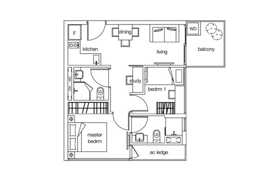 NottingHill Suites - Floor Plan