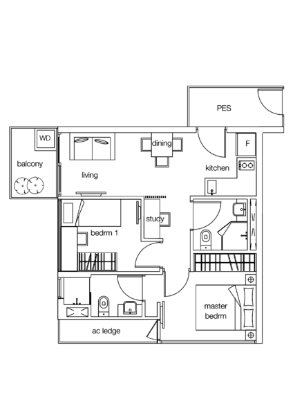NottingHill Suites, 29A Toh Tuck Road, 2 Bedrooms, 581 sqft, Apartment For Sale, by Ron Quek 郭伟洋, 500221390 - PropertyGuru.com.sg
