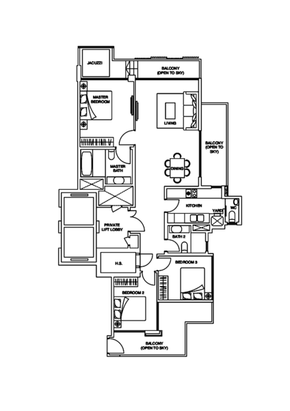 Thomson Grand, 17 Sin Ming Walk, 3 Bedrooms, 1,572 sqft, Condominium For Rent, by Catherine Goh ERA, 500149042 - PropertyGuru.com.sg