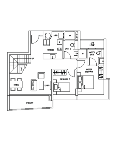Suites at Orchard - Floor Plan