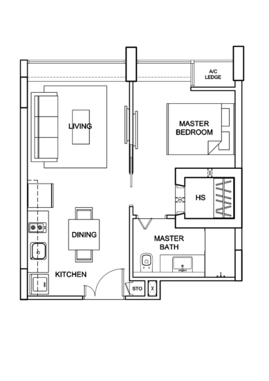 Uber 388 - Floor Plan