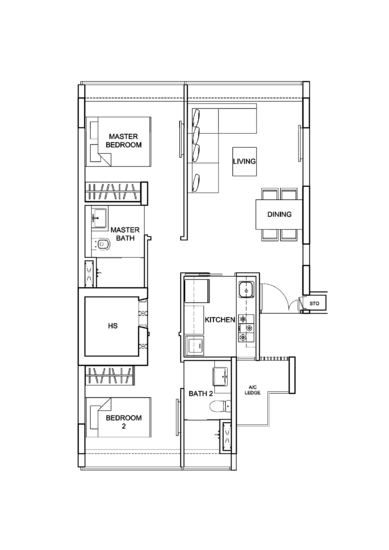 Uber 388 - Floor Plan