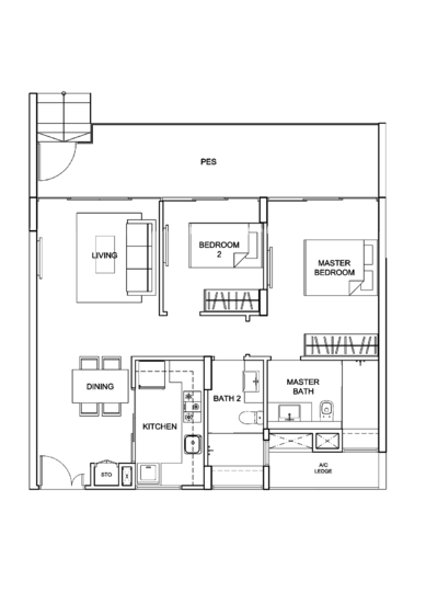 Uber 388 - Floor Plan