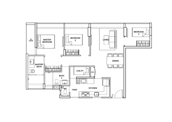 Uber 388 - Floor Plan