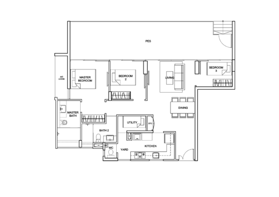 Uber 388 - Floor Plan