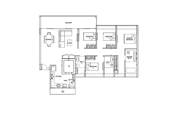 Uber 388 - Floor Plan