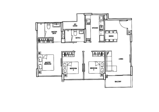 Riverparc Residence - Floor Plan