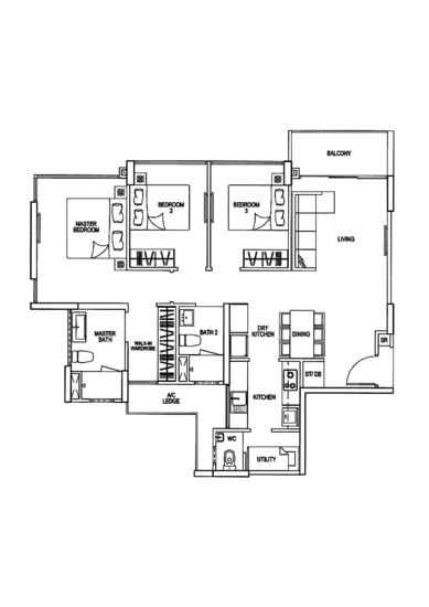 Riverparc Residence - Floor Plan