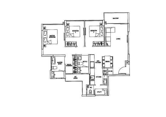 Riverparc Residence - Floor Plan