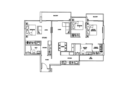 Riverparc Residence - Floor Plan