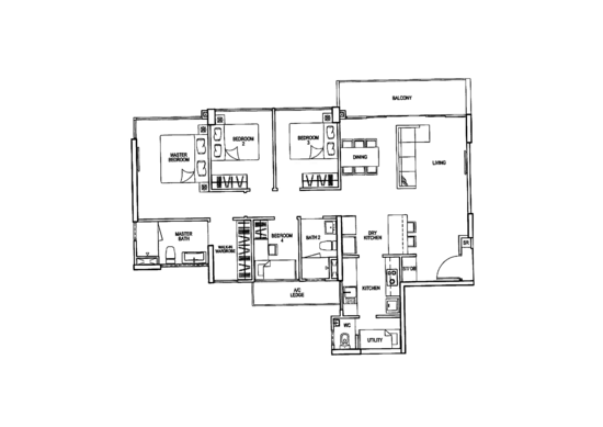 Riverparc Residence - Floor Plan