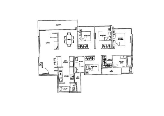Riverparc Residence - Floor Plan