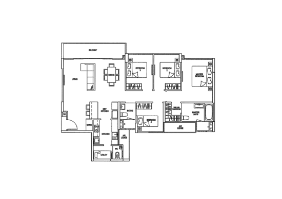 Riverparc Residence - Floor Plan
