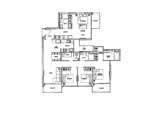 Riverparc Residence - Floor Plan
