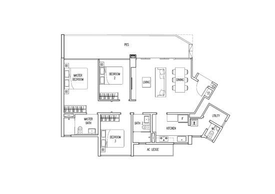 Boathouse Residences - Floor Plan