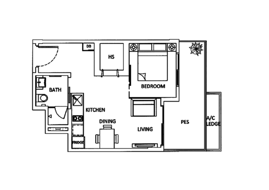 The Urbanite - Floor Plan