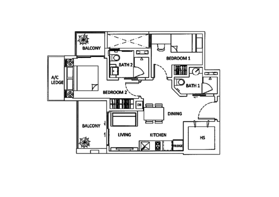 The Urbanite - Floor Plan