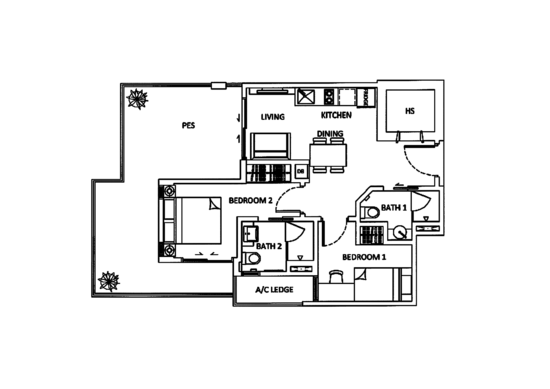 The Urbanite - Floor Plan