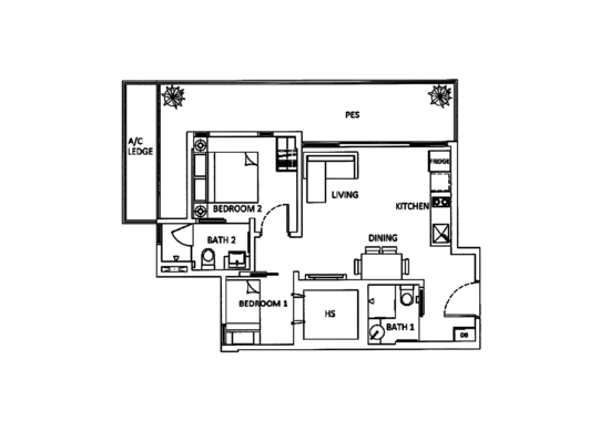 The Urbanite - Floor Plan