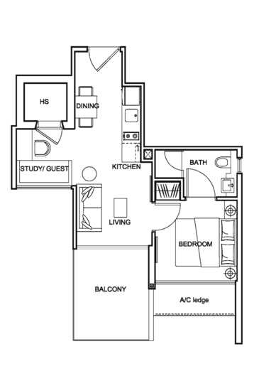 Centra Loft - Floor Plan