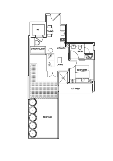 Centra Loft - Floor Plan