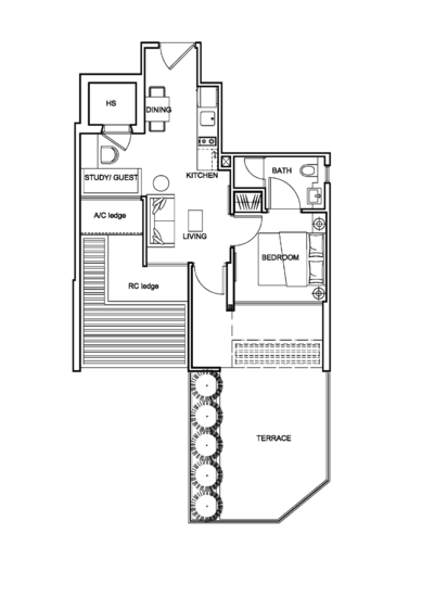 Centra Loft - Floor Plan
