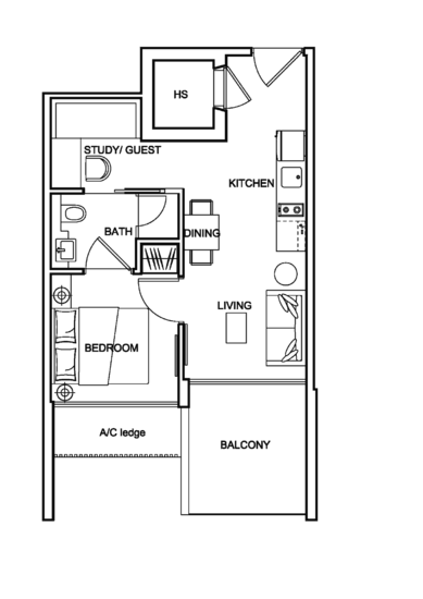 Centra Loft - Floor Plan