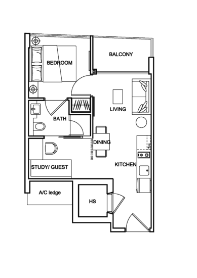 Centra Loft - Floor Plan