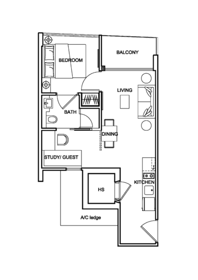 Centra Loft - Floor Plan