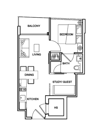 Centra Loft - Floor Plan