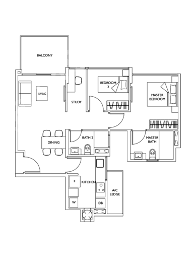 The Luxurie - Floor Plan