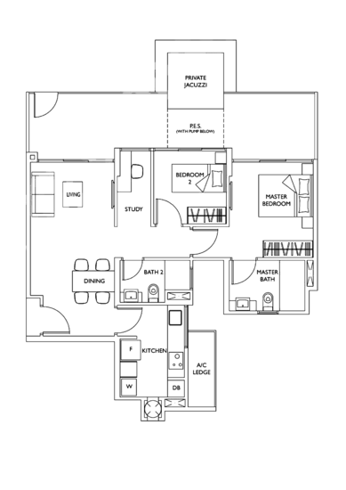 The Luxurie - Floor Plan
