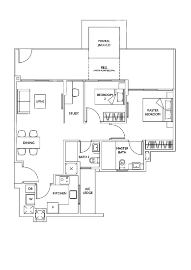 The Luxurie - Floor Plan