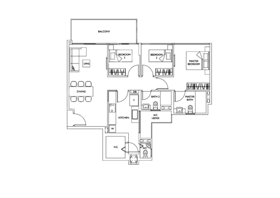 The Luxurie - Floor Plan