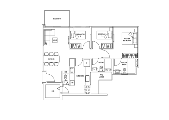 The Luxurie - Floor Plan