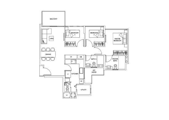 The Luxurie - Floor Plan
